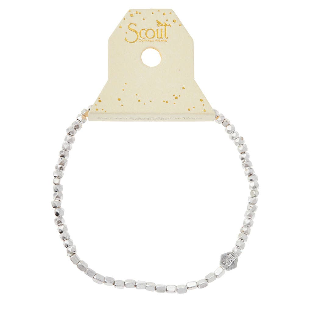 Mini Silver Metal Stacking Bracelet - Merry PigletsScout Curated Wears