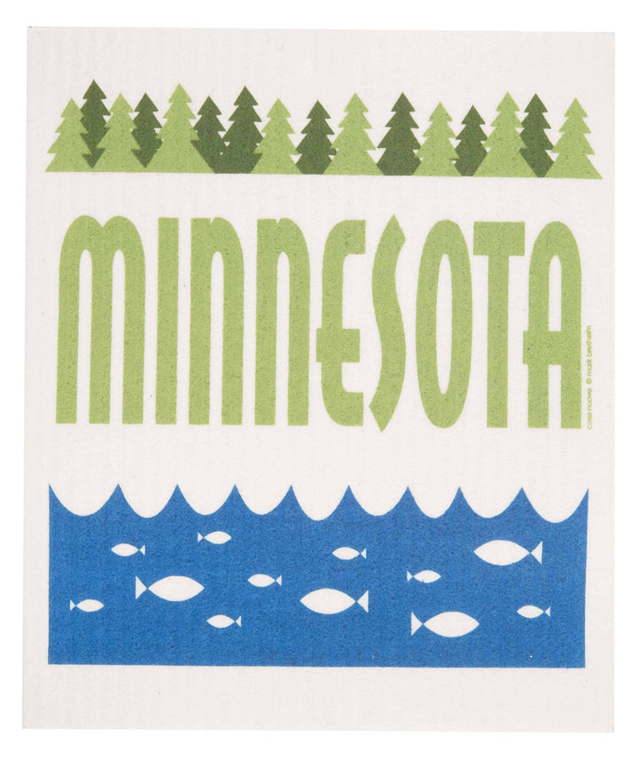 Minnesota Lakes Swedish Dishcloth - Merry PigletsSwedish Dishcloths by Cose Nuove
