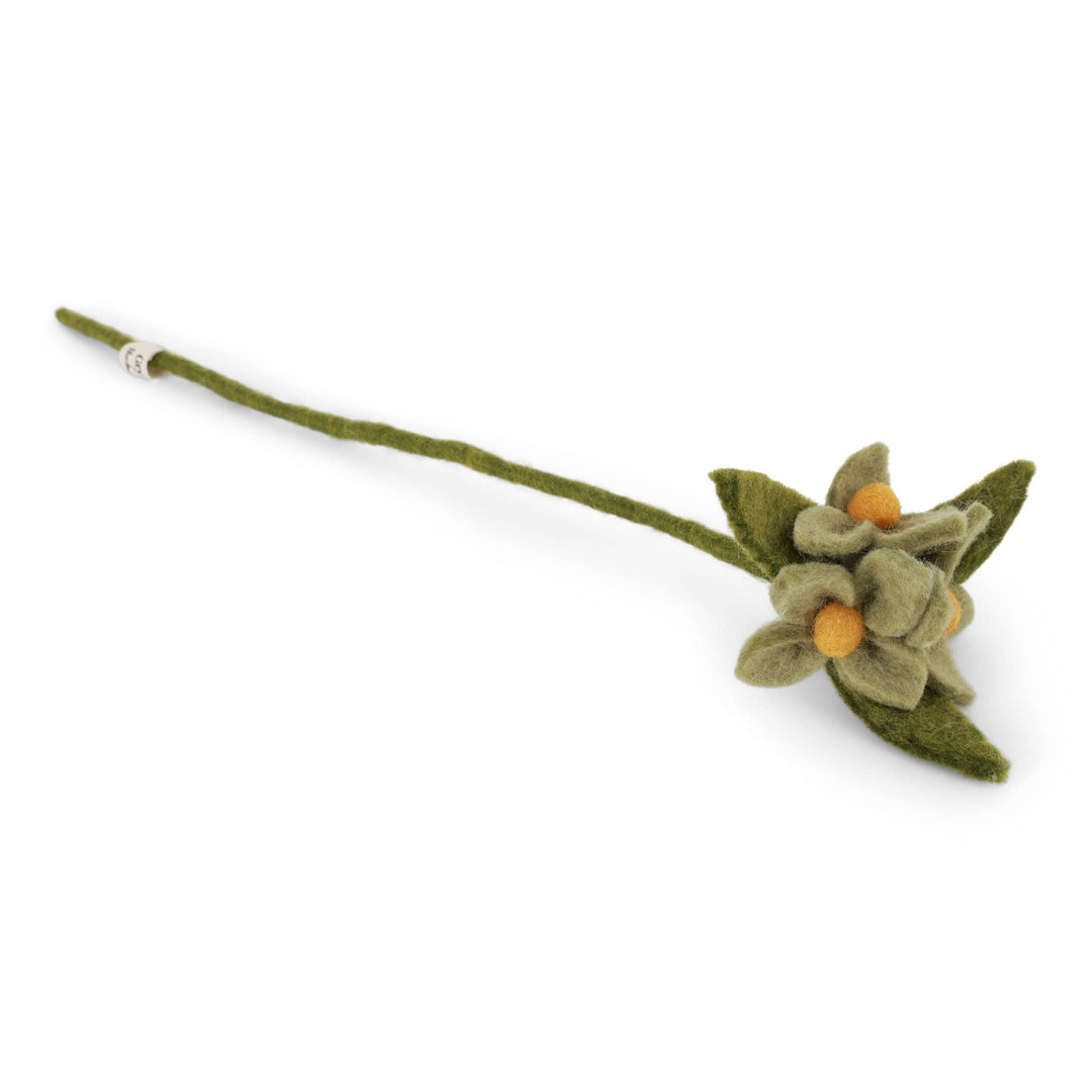 Mint Green Flowers on Branch - Merry PigletsGry and Sif