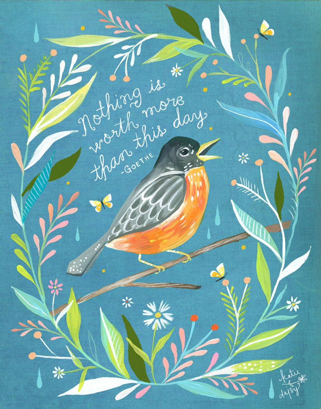 More Than This Day Art Print - Merry PigletsKatie Daisy