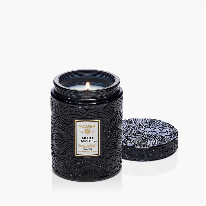 Moso Bamboo Small Jar Candle - Merry PigletsVoluspa