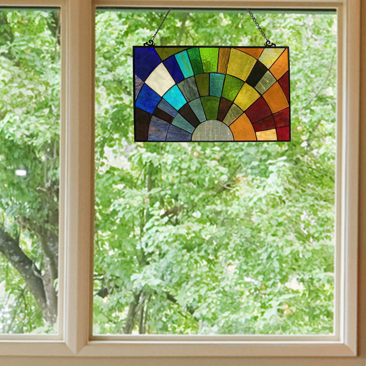 Multicolor Rays of Sunshine Window Panel - Merry PigletsRiver of Goods