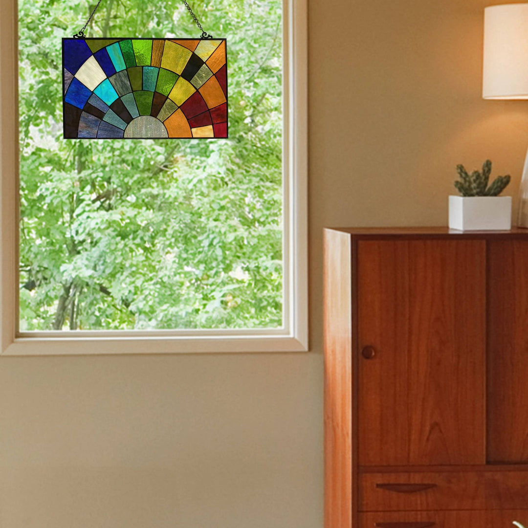 Multicolor Rays of Sunshine Window Panel - Merry PigletsRiver of Goods