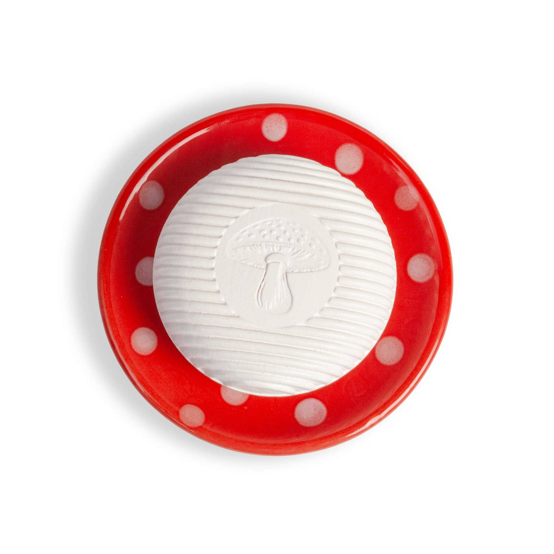 Mushroom Ceramic Soap Dish - Merry PigletsKalastyle Soap Co.