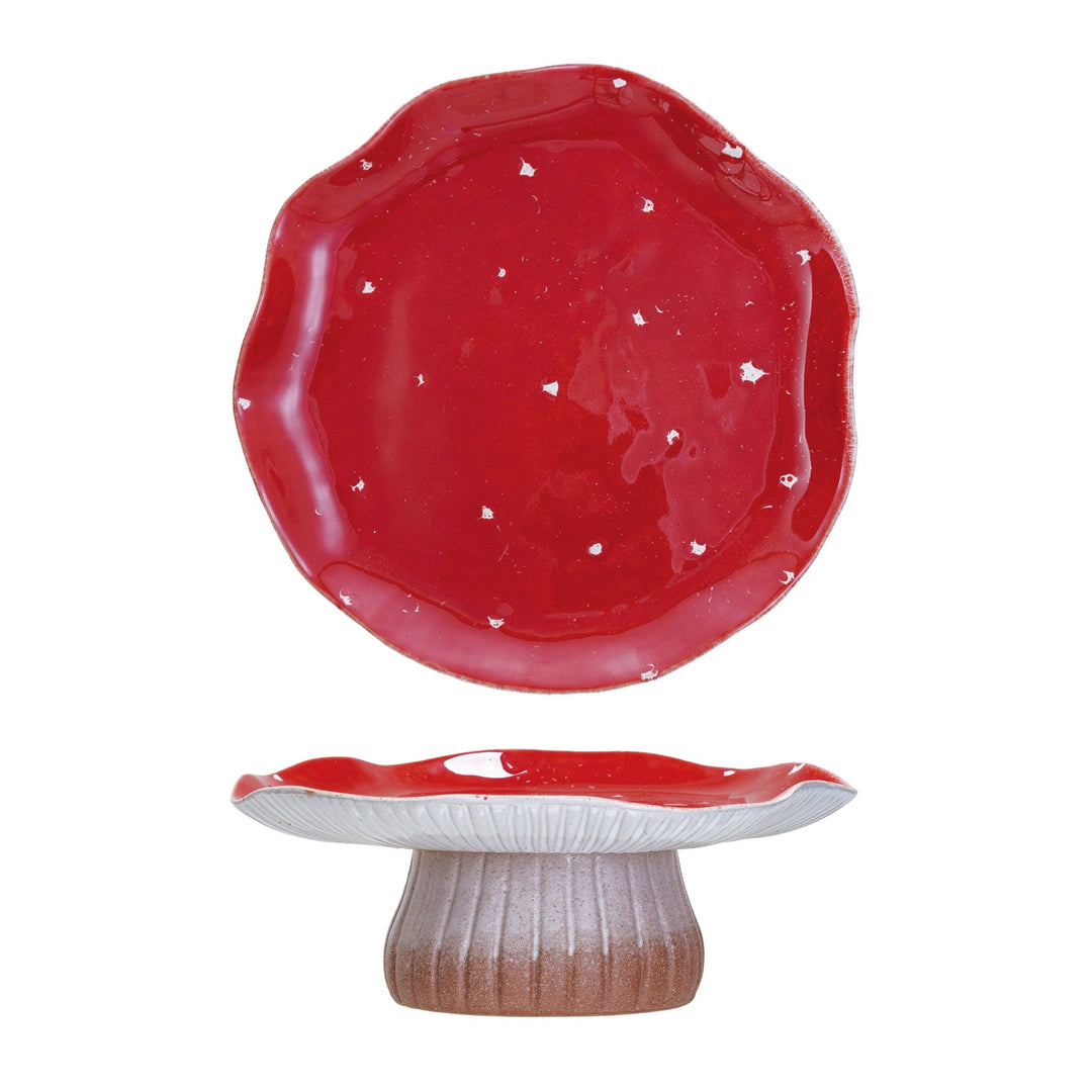 Mushroom Pedestal Stand - Merry PigletsCreative Co - Op