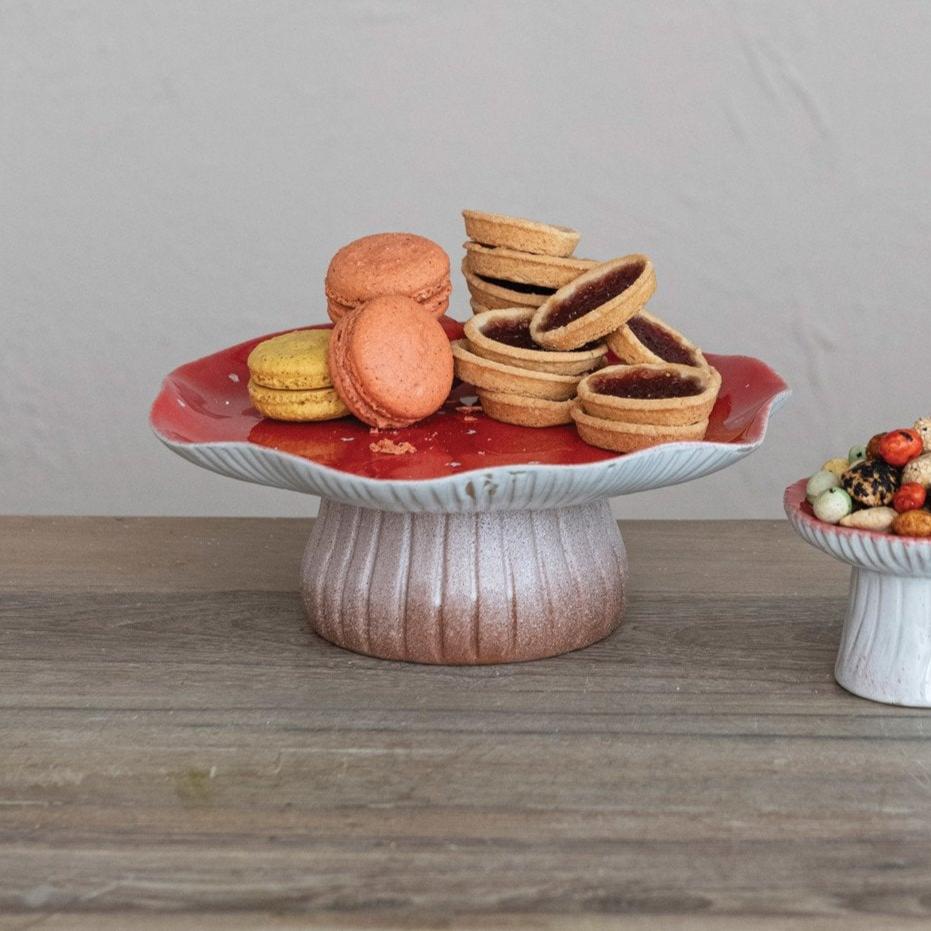 Mushroom Pedestal Stand - Merry PigletsCreative Co - Op
