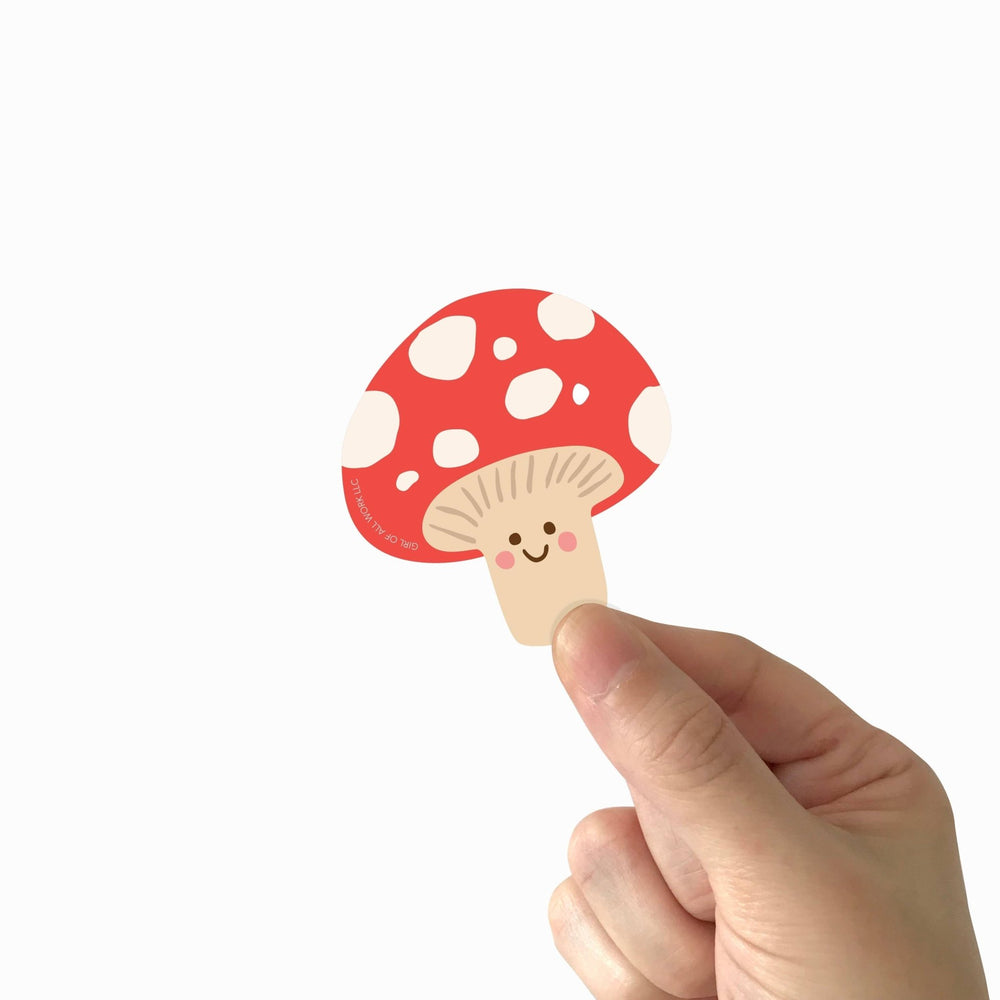 Mushroom Vinyl Sticker - Merry PigletsGirl of All Work