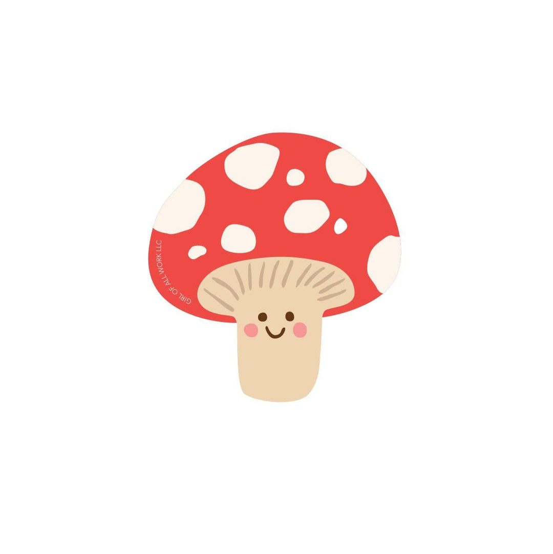 Mushroom Vinyl Sticker - Merry PigletsGirl of All Work