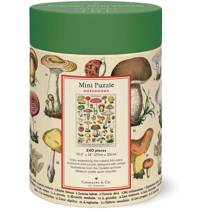 Mushrooms Mini Puzzle - Merry PigletsCavallini Papers & Co.