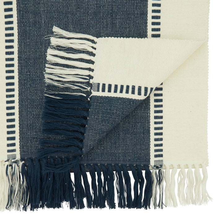 Navy Blue Stripe Table Runner - Merry PigletsSaro Lifestyle