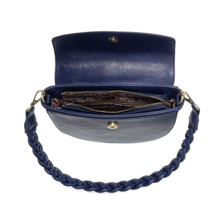 Navy Linda Crescent Crossbody Bag - Merry PigletsJoy Susan