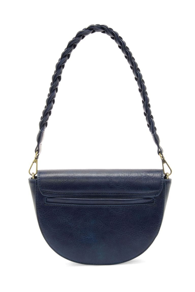 Navy Linda Crescent Crossbody Bag - Merry PigletsJoy Susan
