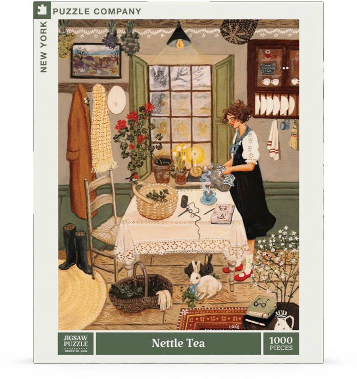 Nettle Tea 1000 Piece Puzzle - Merry PigletsNew York Puzzle Company