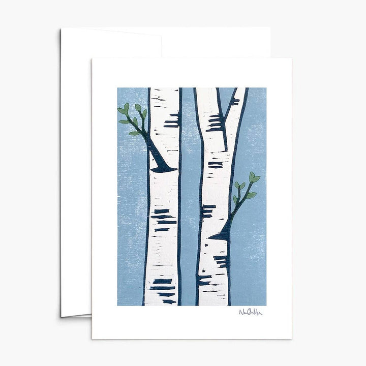 New Growth Greeting Card - Merry PigletsNan Onkka Prints