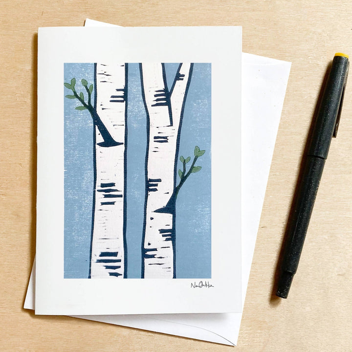 New Growth Greeting Card - Merry PigletsNan Onkka Prints