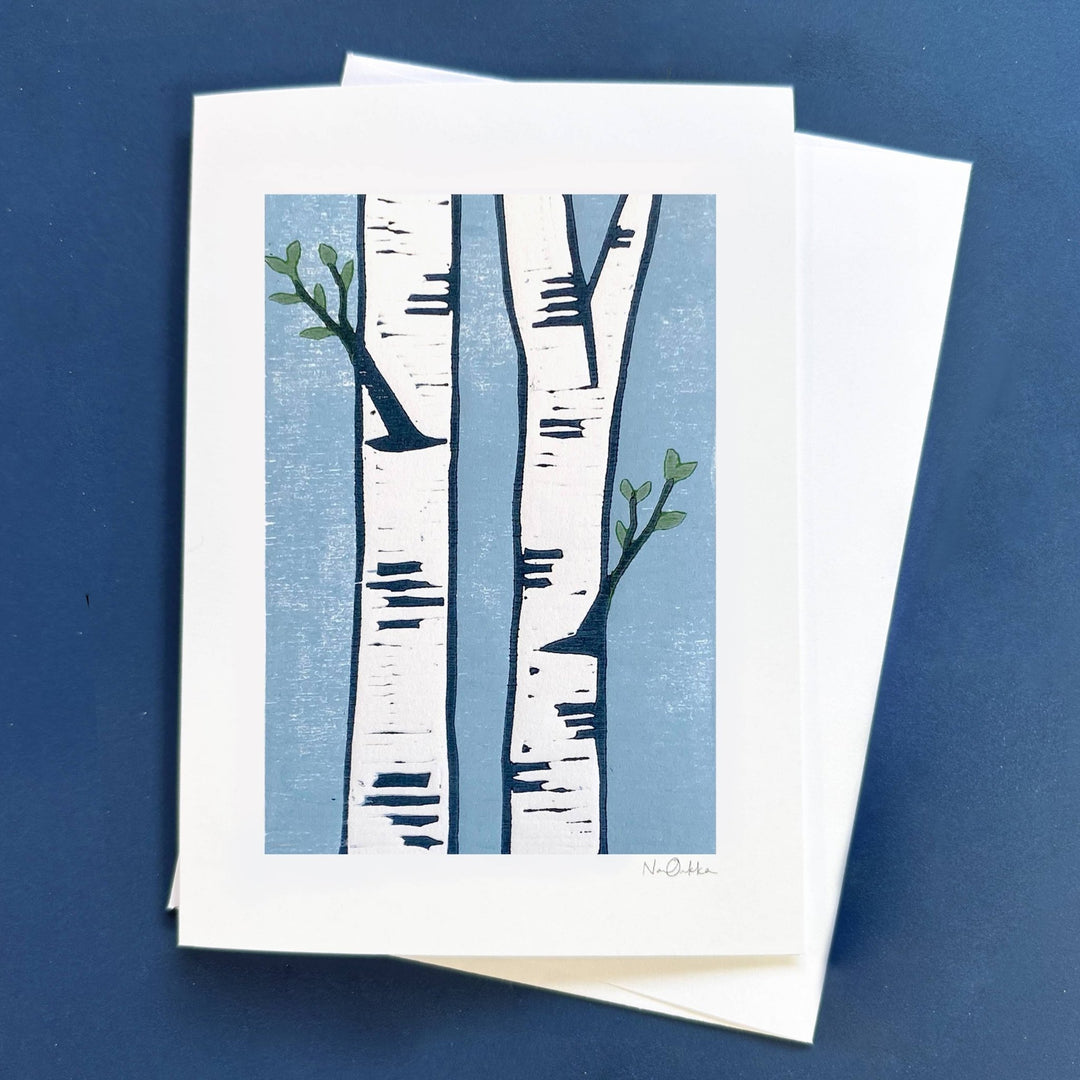 New Growth Greeting Card - Merry PigletsNan Onkka Prints
