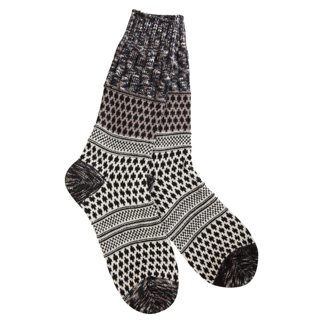 Nightfall Multi Textured Crew Socks - Merry PigletsWorld's Softest Socks
