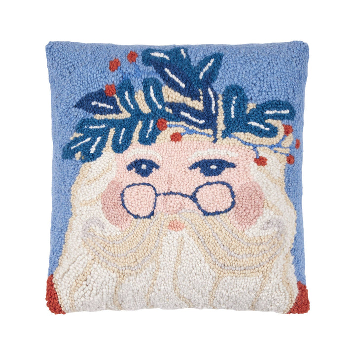 Nordic Santa Wool Hooked Pillow - Merry PigletsPeking Handicraft