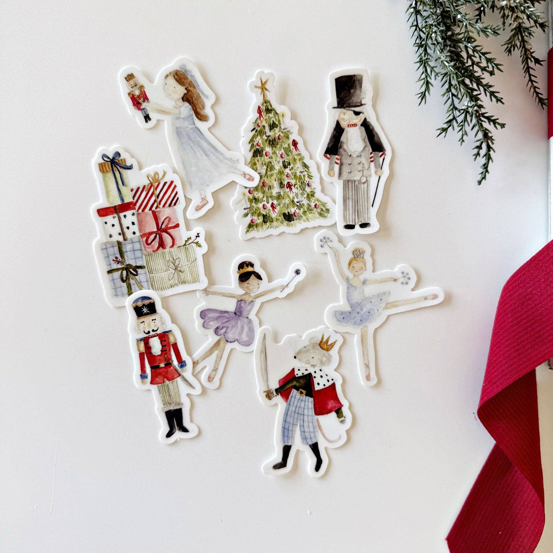 Nutcracker Tree Sticker - Merry Pigletsemily lex studio