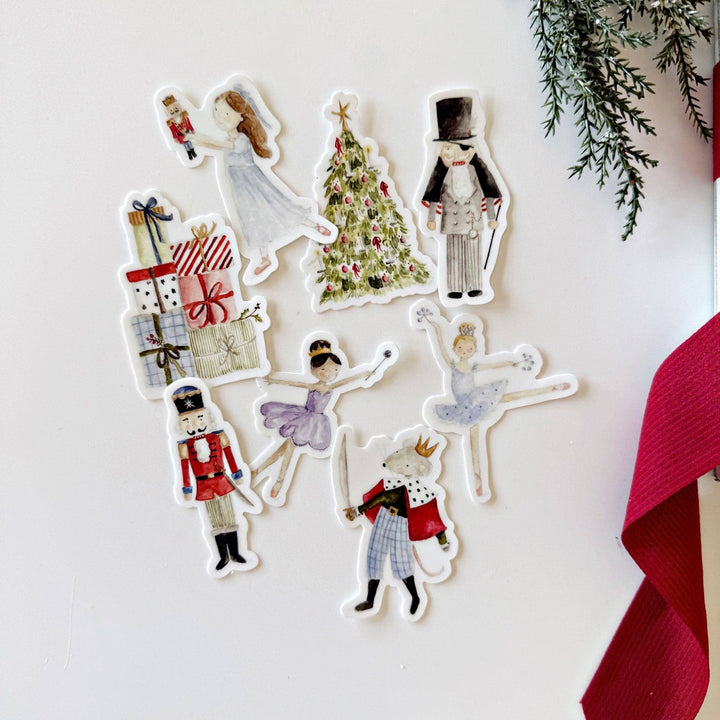 Nutcracker Tree Sticker - Merry Pigletsemily lex studio