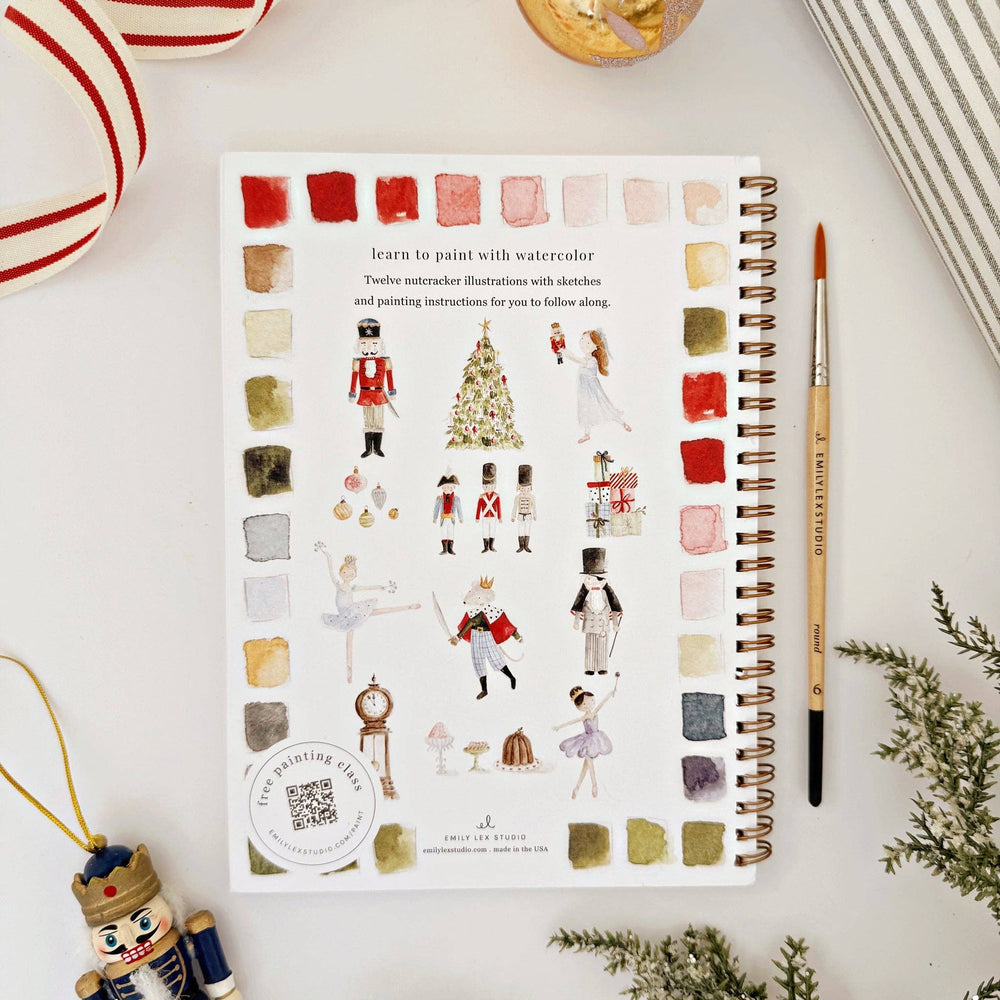 Nutcracker Watercolor Workbook - Merry Pigletsemily lex studio