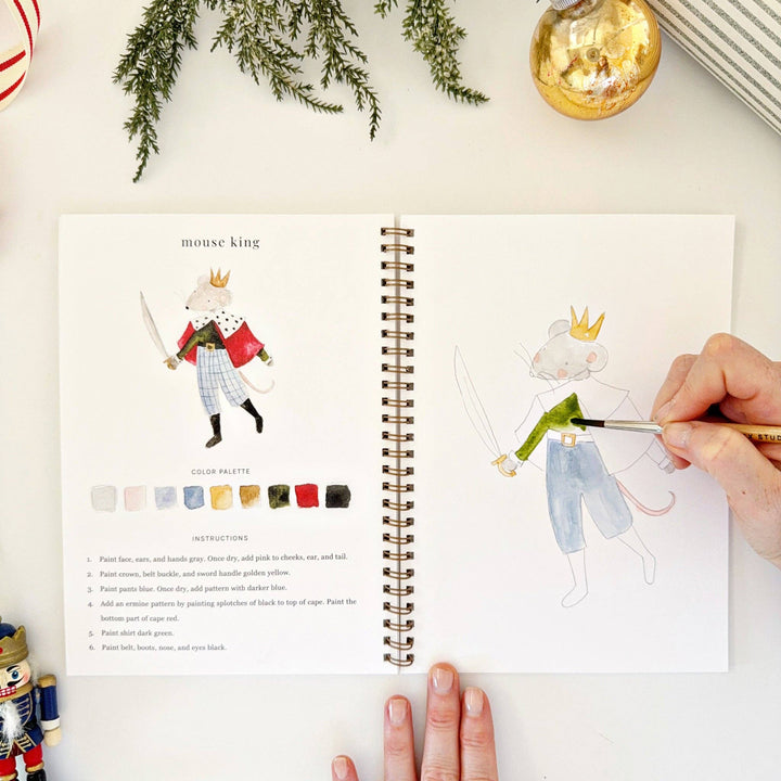 Nutcracker Watercolor Workbook - Merry Pigletsemily lex studio