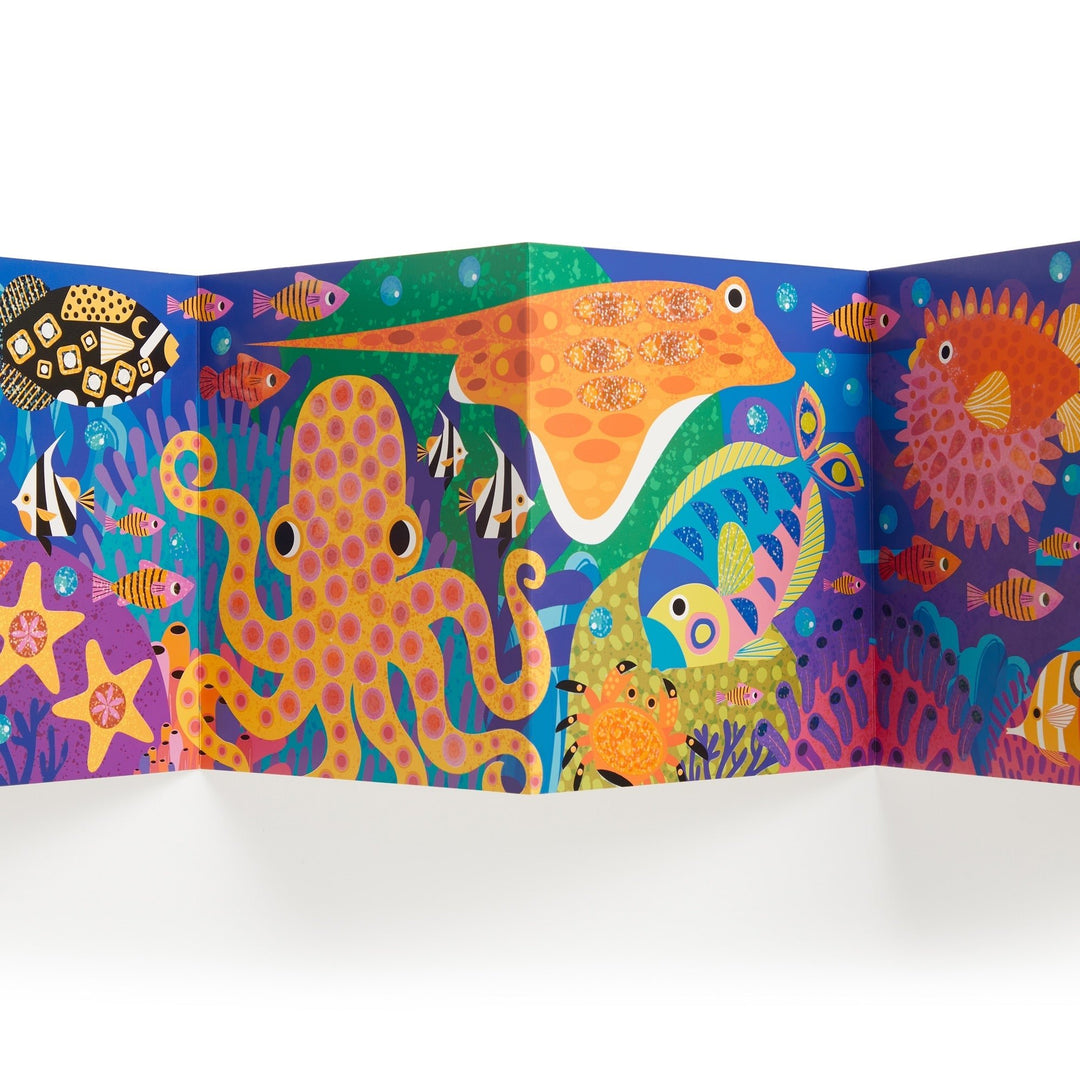Ocean Life Sticker Sparkle Poster Activity Kit - Merry PigletsMerry Piglets