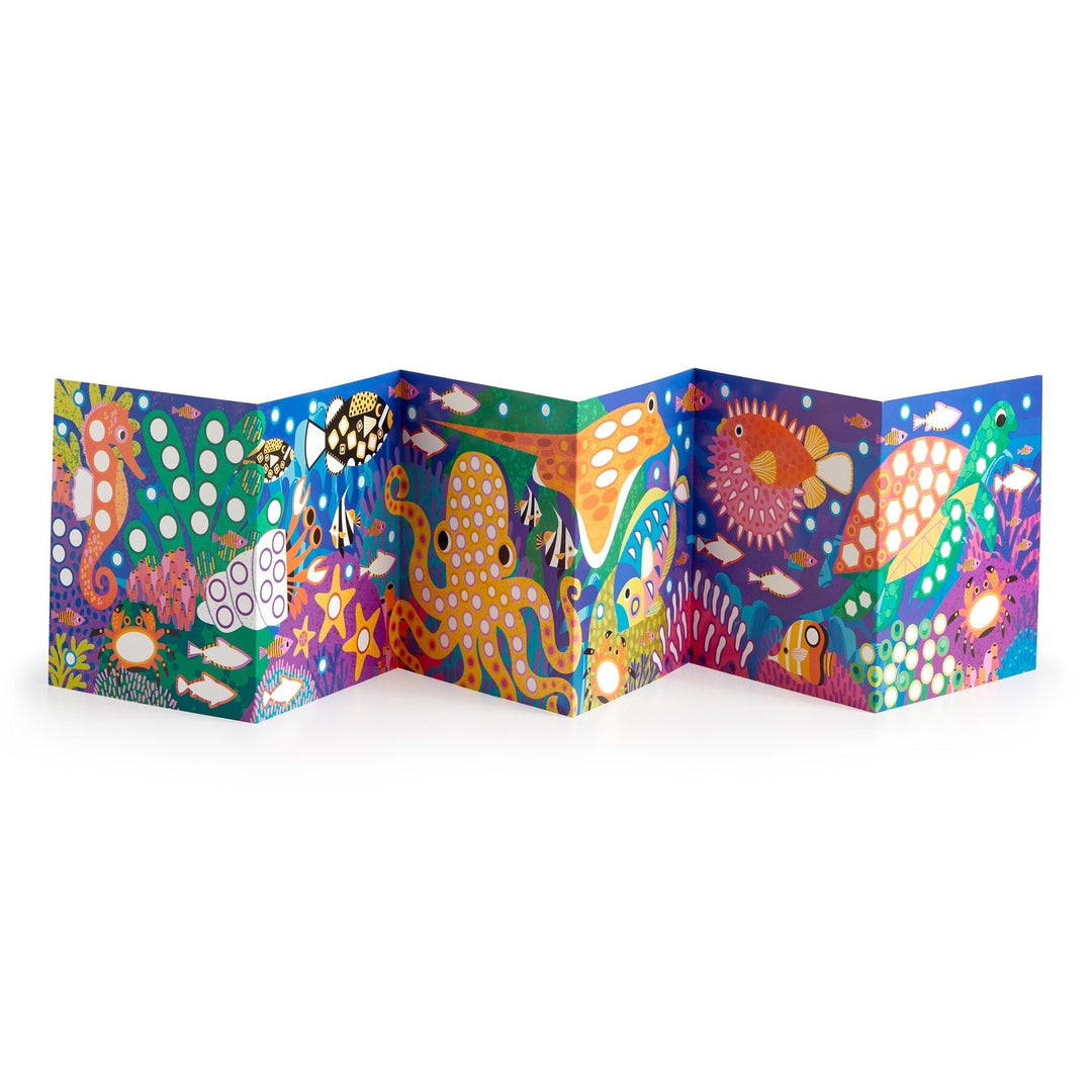 Ocean Life Sticker Sparkle Poster Activity Kit - Merry PigletsMerry Piglets