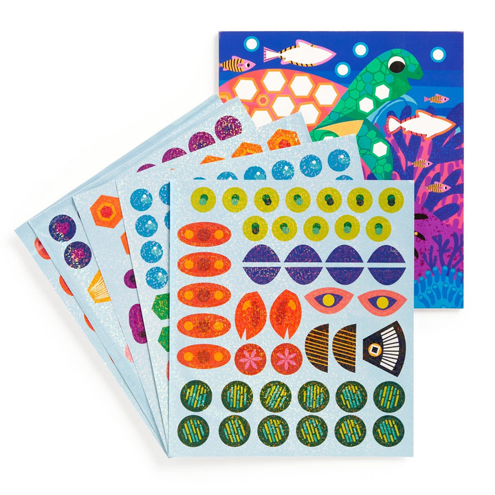 Ocean Life Sticker Sparkle Poster Activity Kit - Merry PigletsMerry Piglets