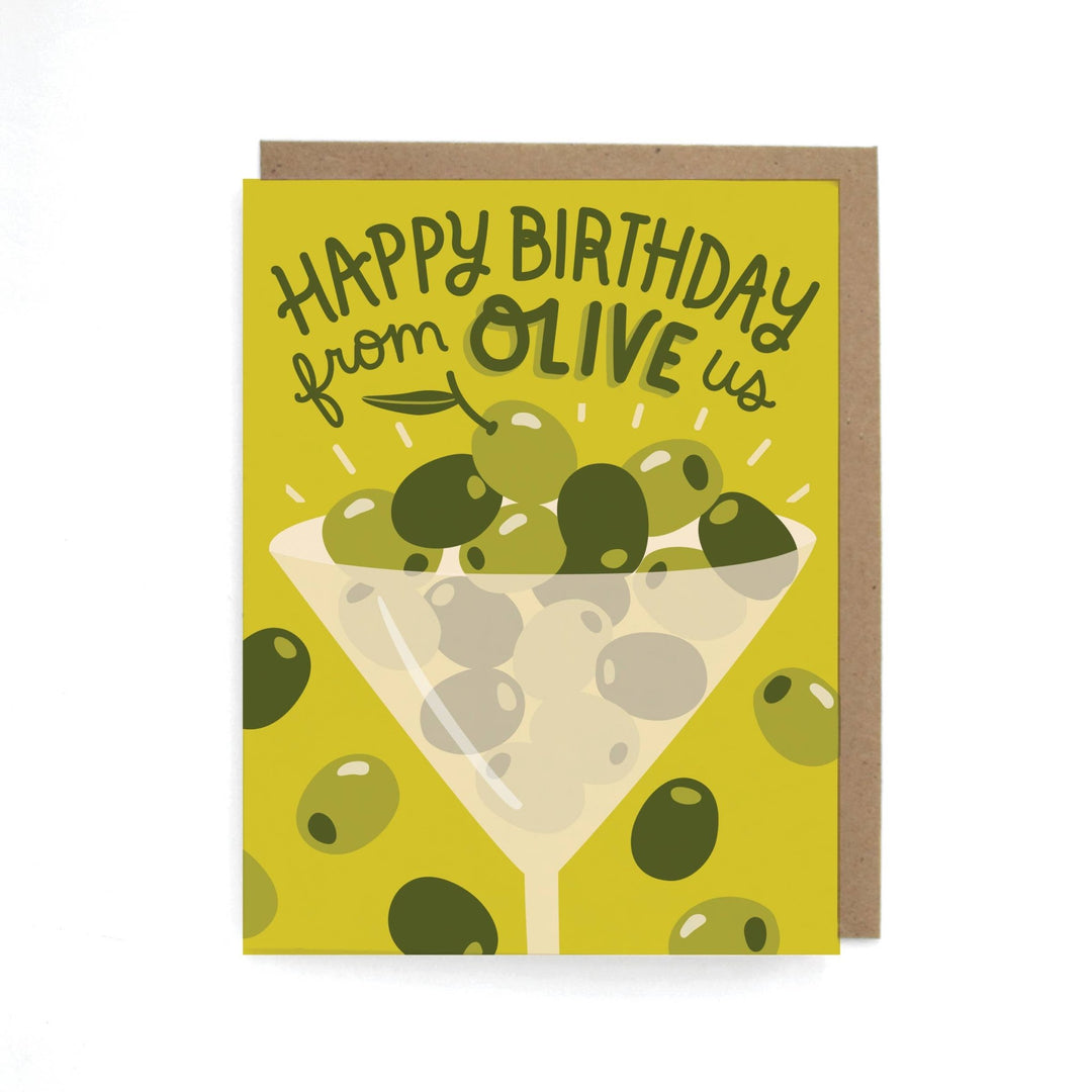 Olive Us Birthday Greeting Card - Merry PigletsThe Neighborgoods