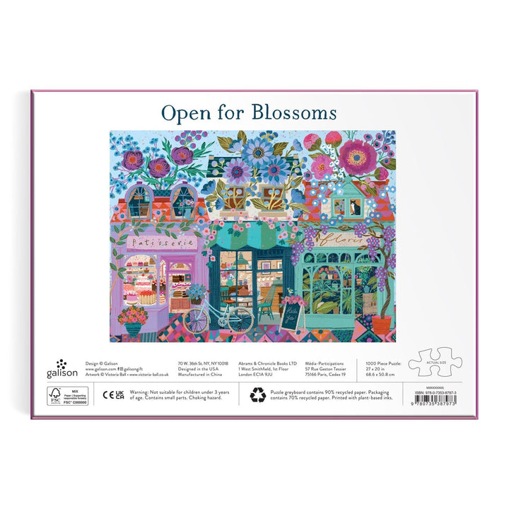Open for Blossoms 1000 Piece Puzzle - Merry PigletsGalison