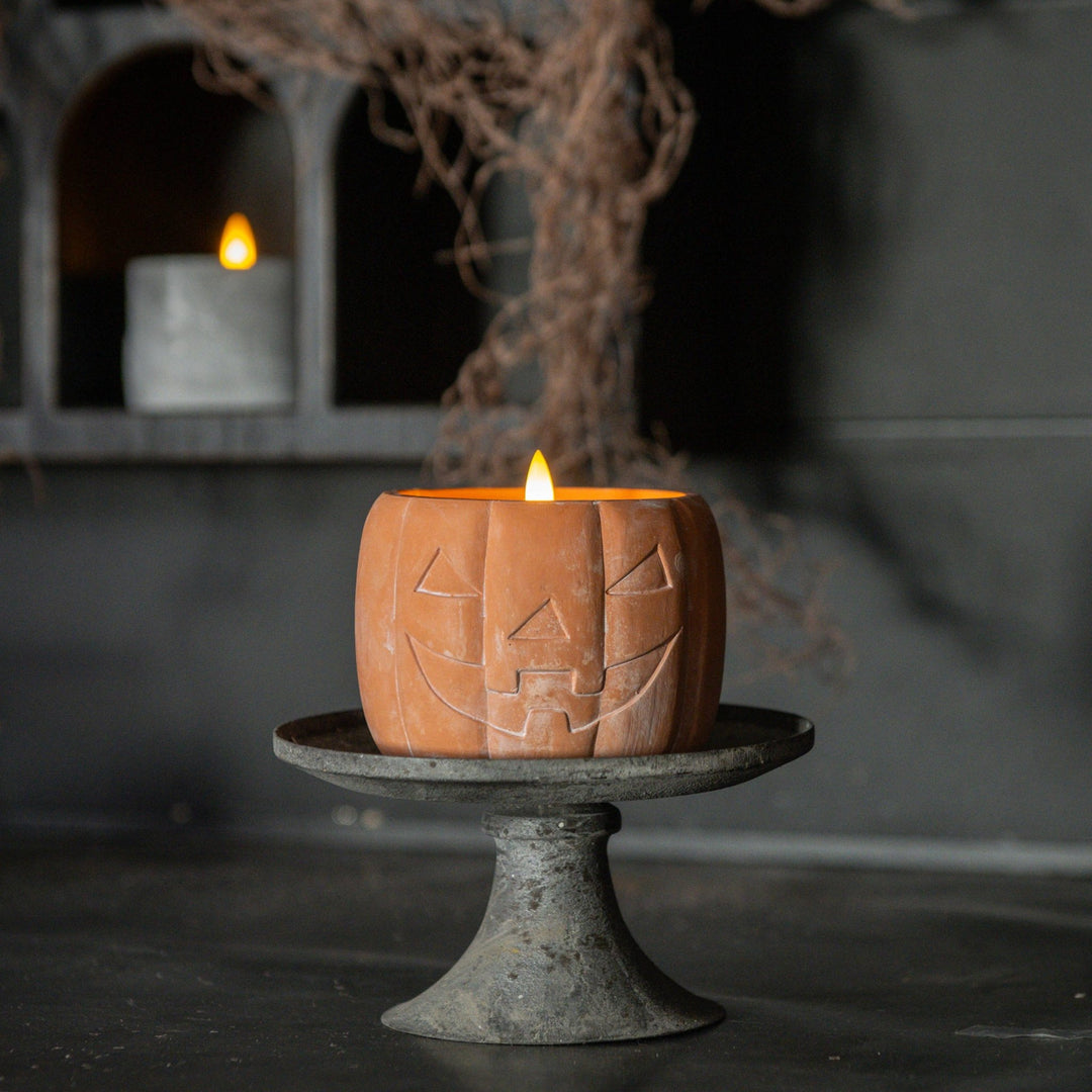 Orange Jack-O-Lantern Pumpkin 3D Candle - Merry PigletsRagon House