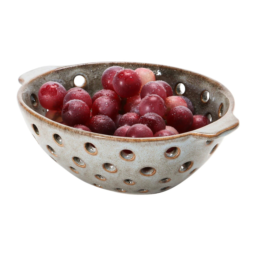 Oval Stoneware Berry Bowl - Merry PigletsCreative Co - Op