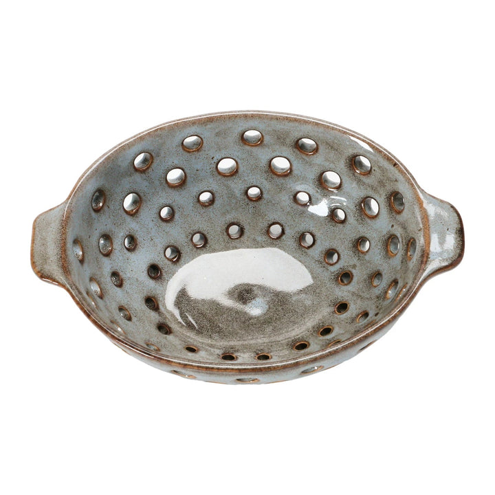Oval Stoneware Berry Bowl - Merry PigletsCreative Co - Op