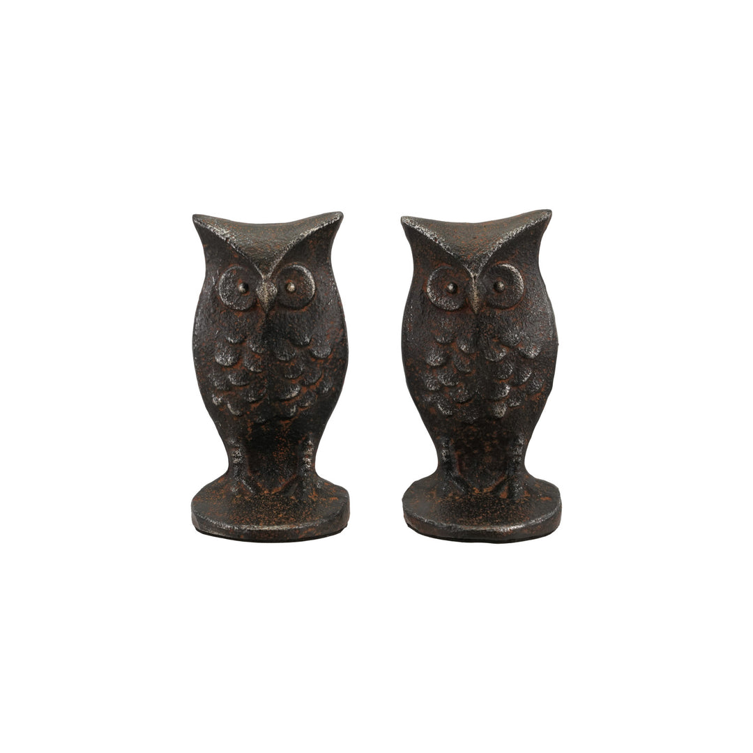 Cast Iron Owl Bookends
