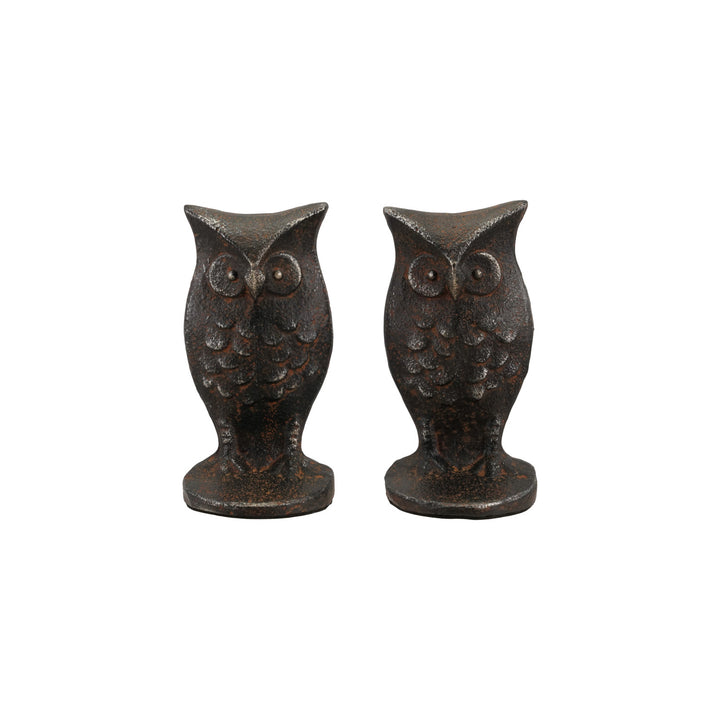Cast Iron Owl Bookends