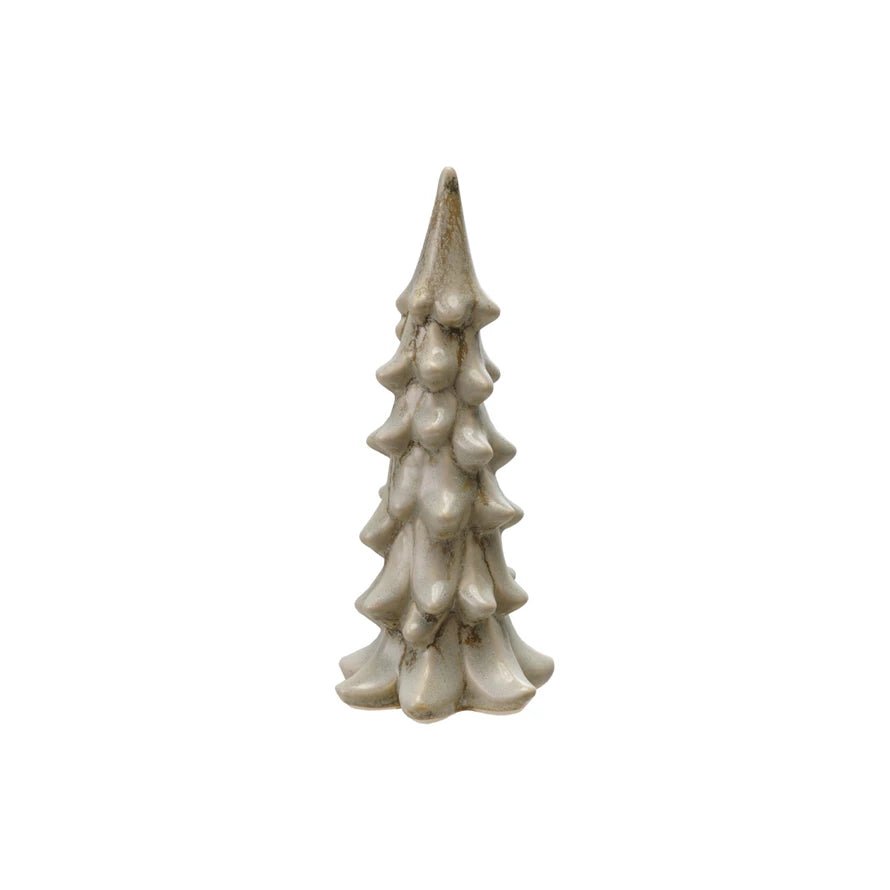 Pale Green Stoneware Tree - Merry Pigletscreative co op