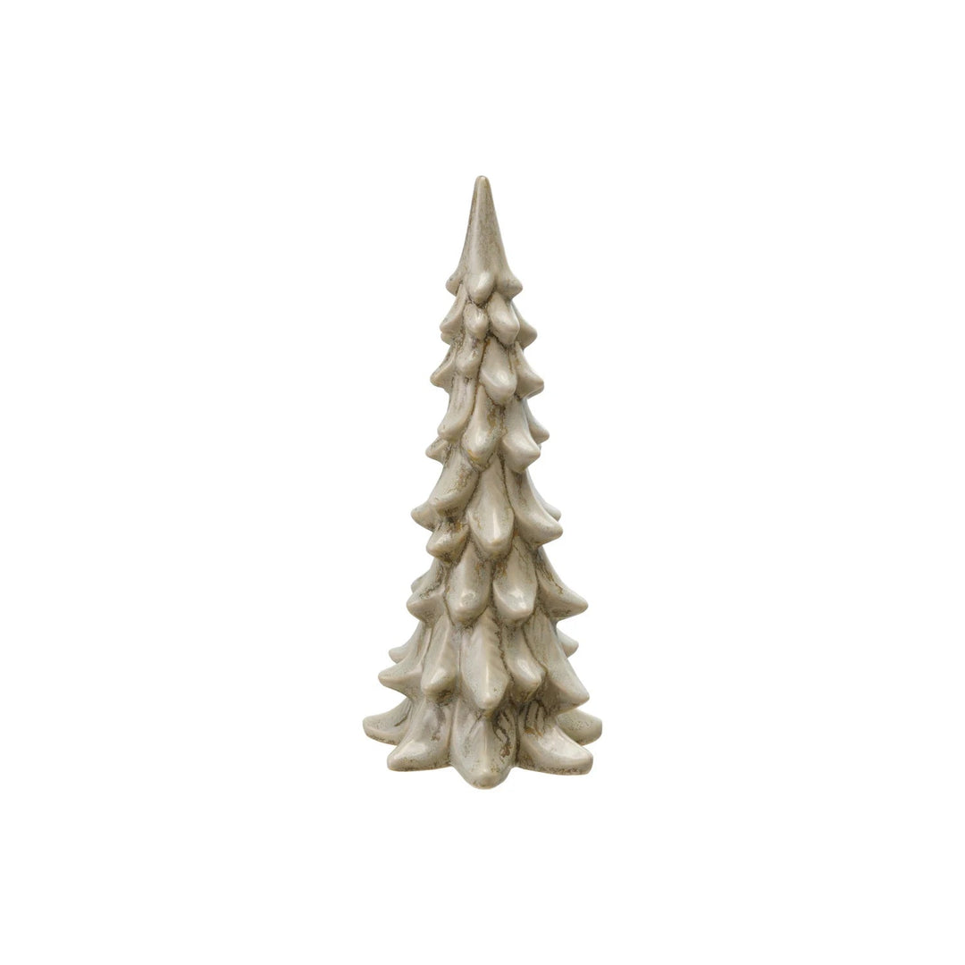 Pale Green Stoneware Tree - Merry Pigletscreative co op