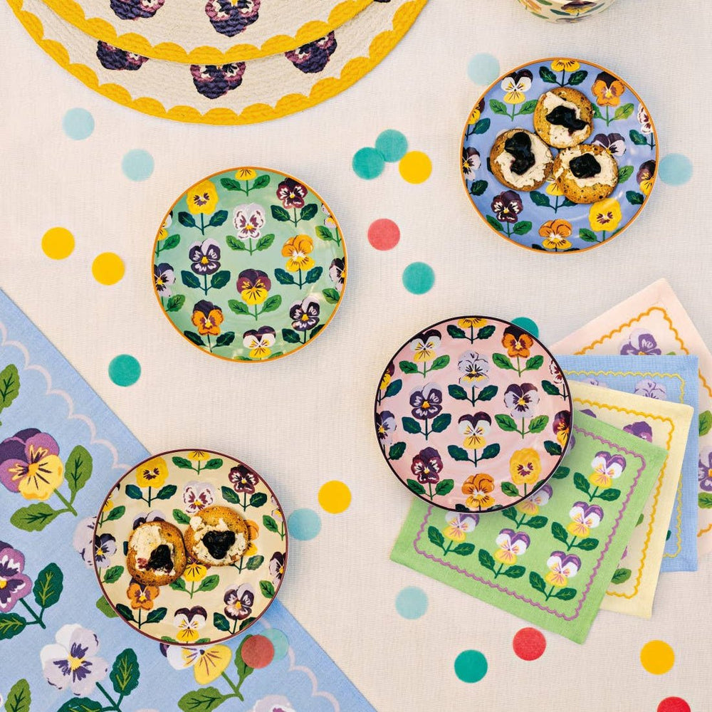 Pansy Appetizer Plate - Merry PigletsDanica Jubilee