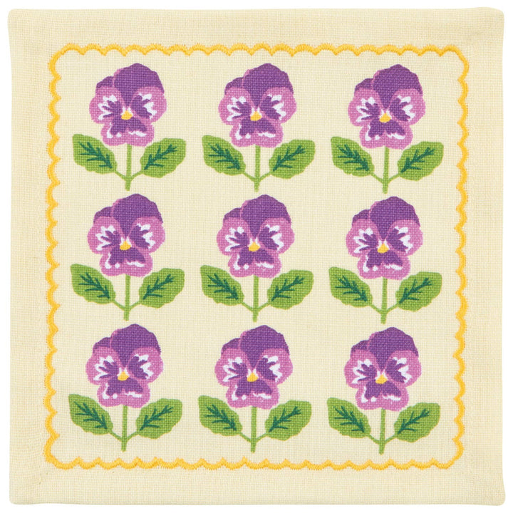 Pansy Cloth Cocktail Napkin Set - Merry PigletsDanica Jubilee
