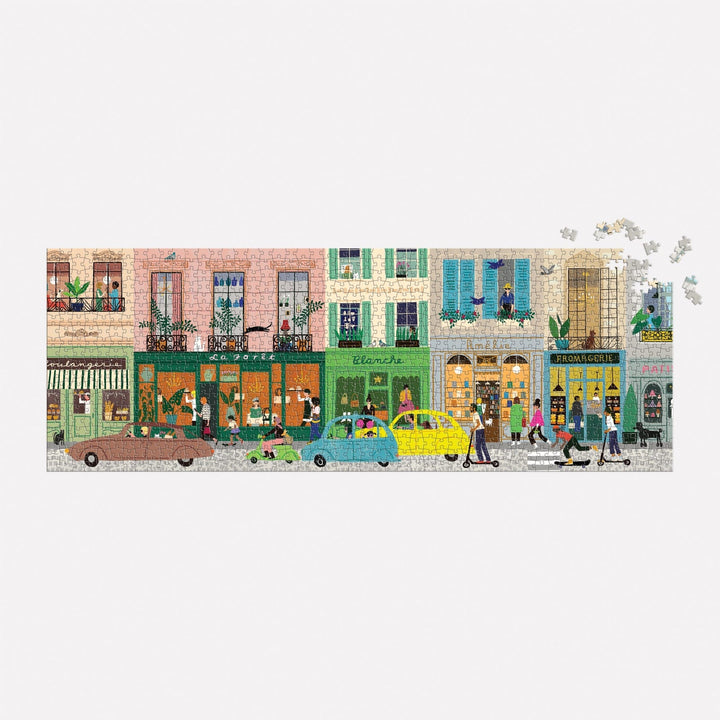 Parisan Life 1000 Piece Panoramic Puzzle