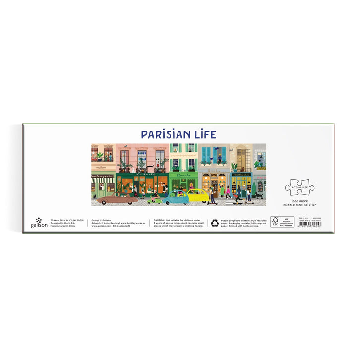Parisan Life 1000 Piece Panoramic Puzzle