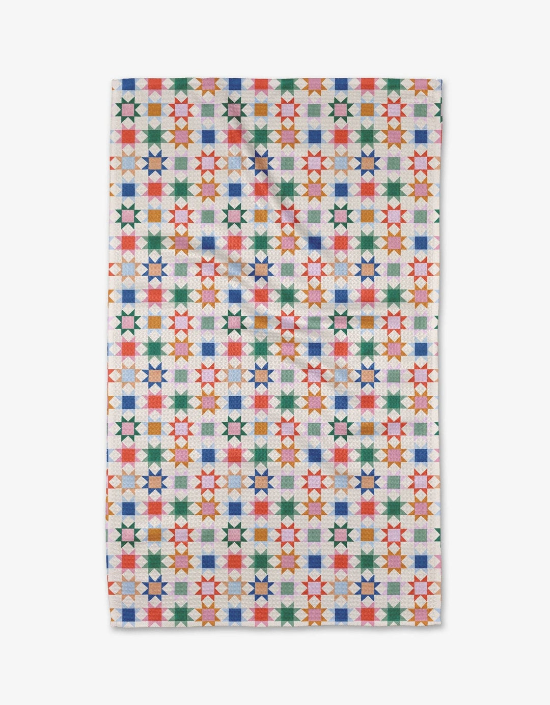 Patchwork Picnic Tea Towel - Merry PigletsGeometry