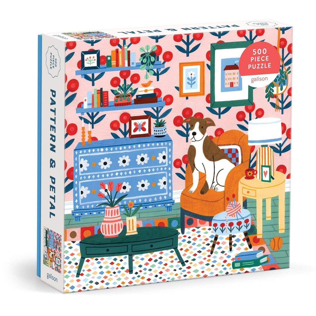 Pattern & Petal 500 Piece Puzzle - Merry PigletsGalison