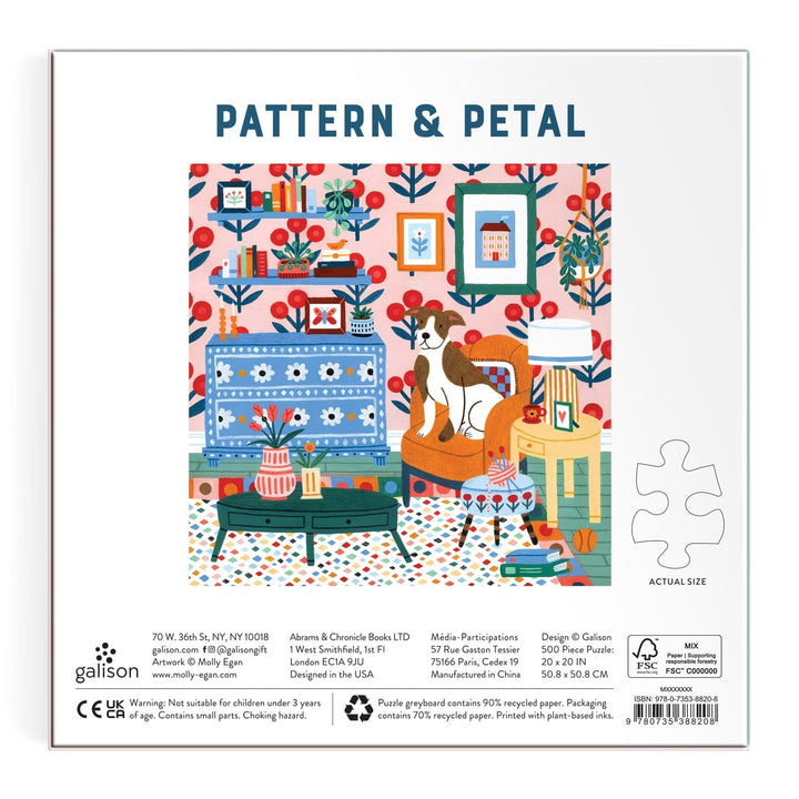 Pattern & Petal 500 Piece Puzzle - Merry PigletsGalison