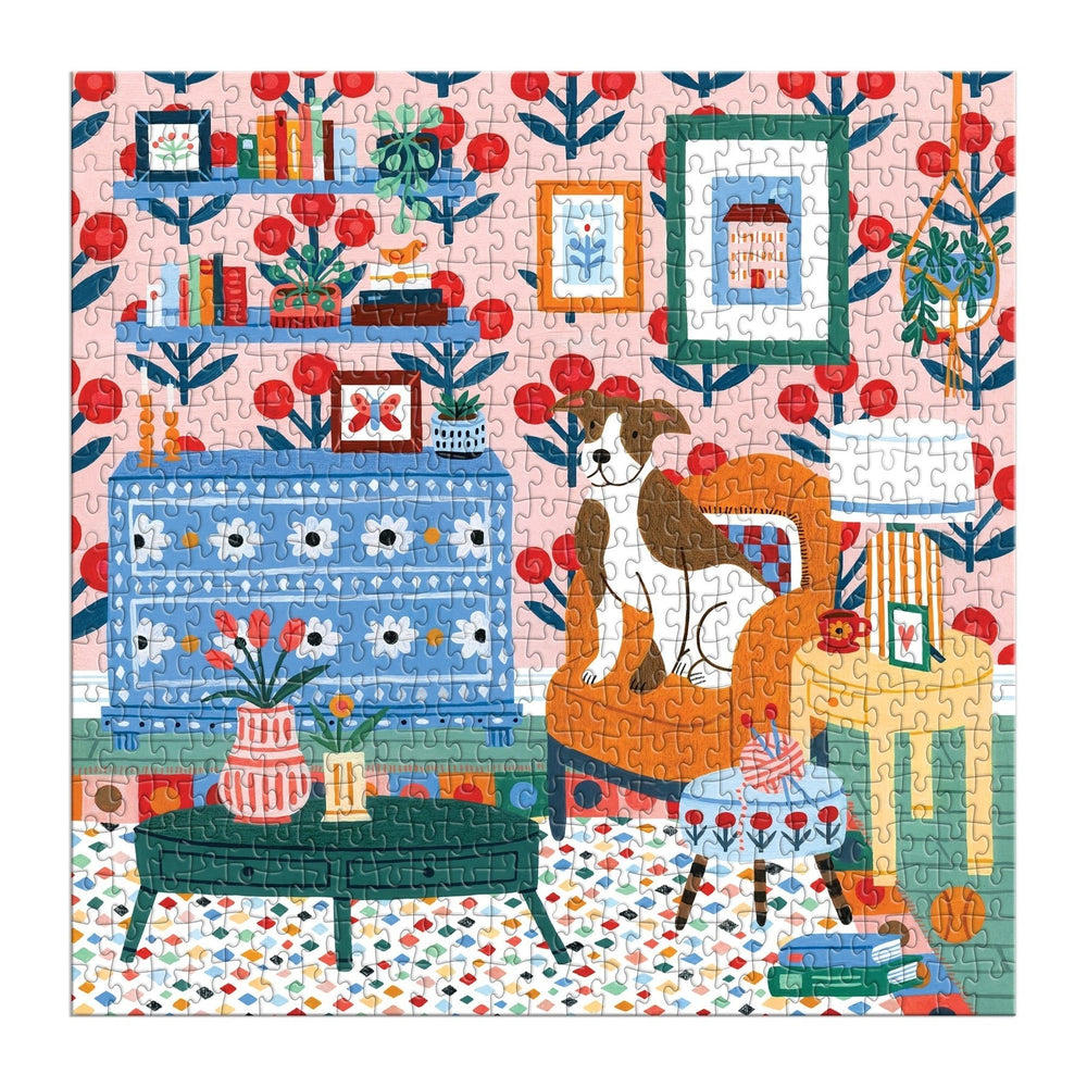 Pattern & Petal 500 Piece Puzzle - Merry PigletsGalison