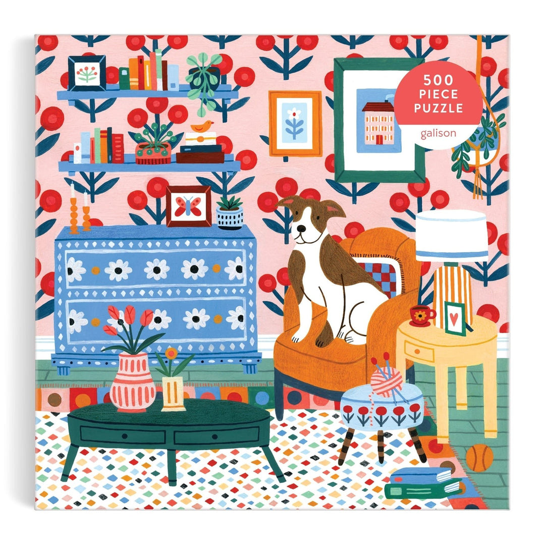 Pattern & Petal 500 Piece Puzzle - Merry PigletsGalison