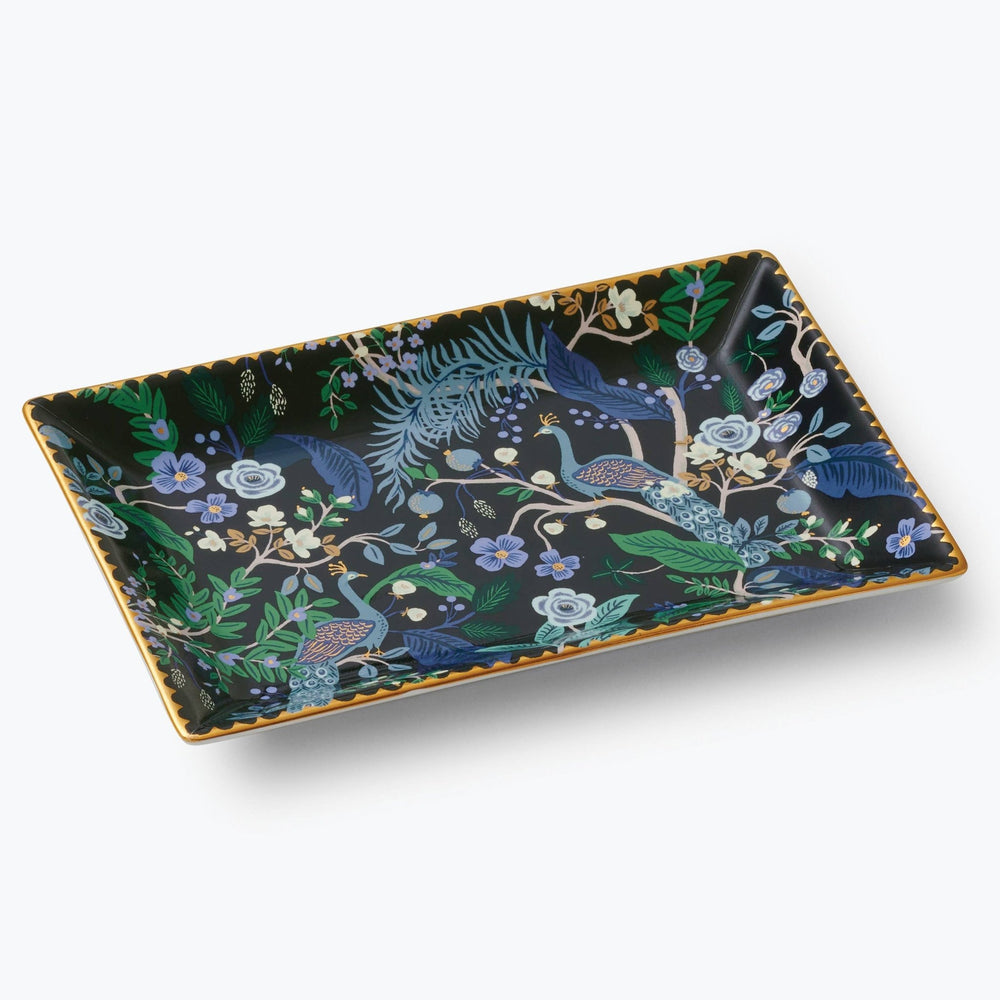 Peacock Catchall Tray - Merry PigletsRifle Paper Co.