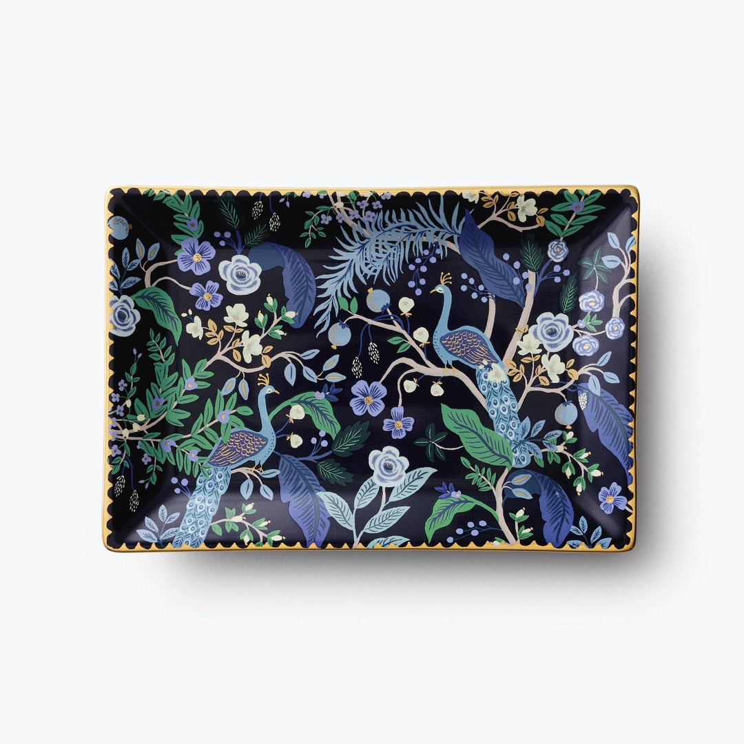 Peacock Catchall Tray - Merry PigletsRifle Paper Co.