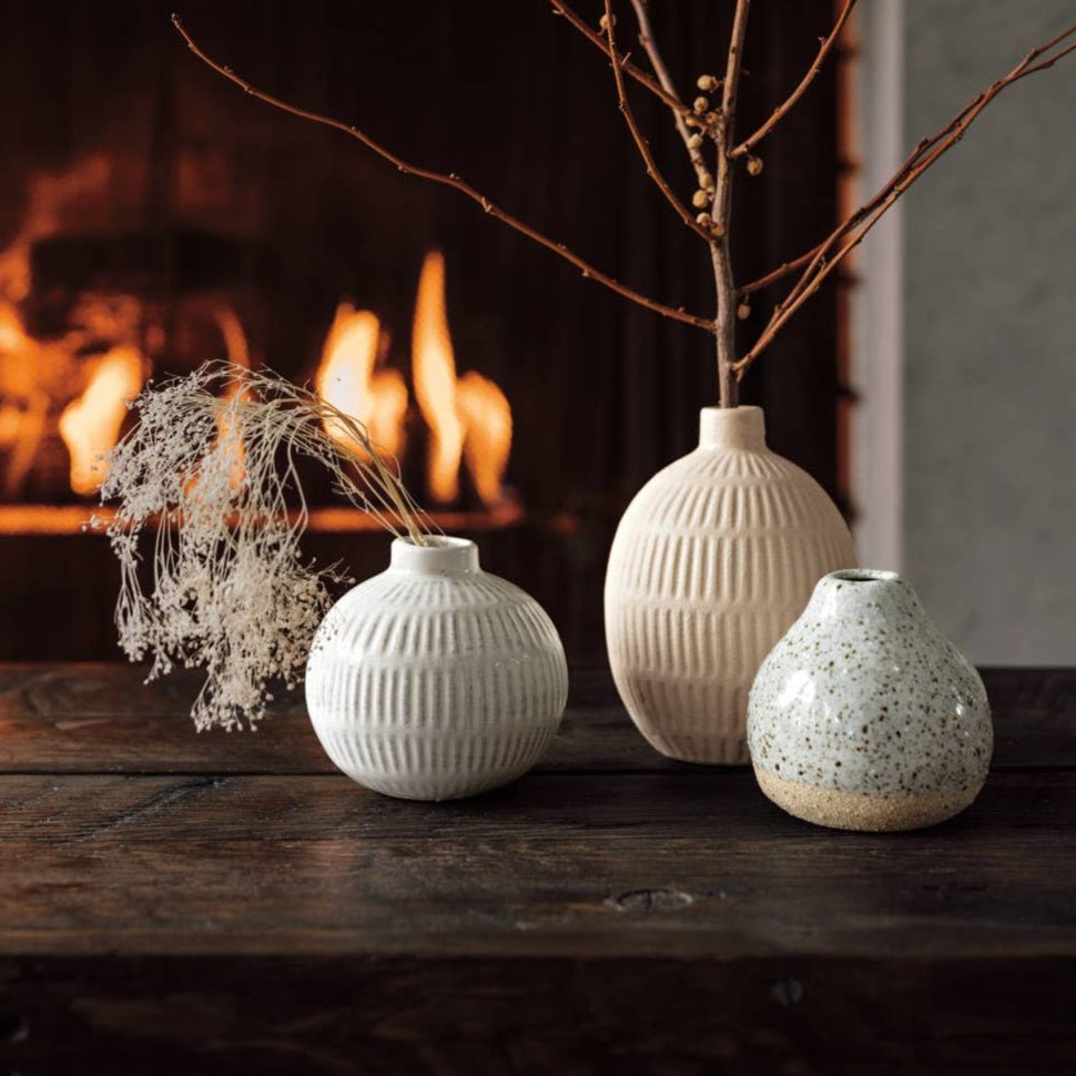 Pearl Ceramic Bud Vase - Merry PigletsDanica Heirloom